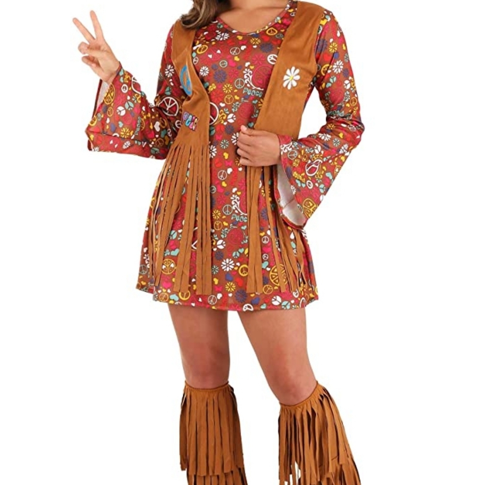 Women's Peace Love Hippie Costume